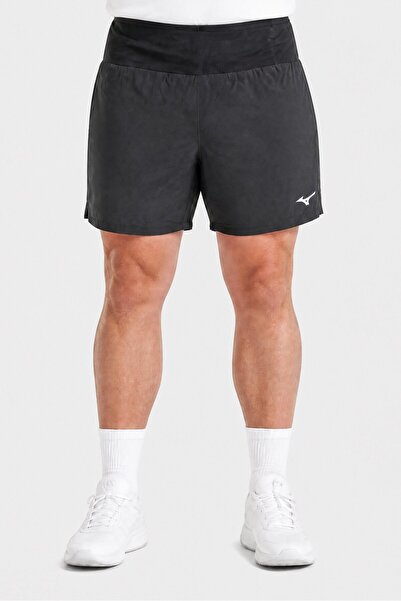 MIZUNO Men Sportswear Fit Brand Logo Training Shorts, Black