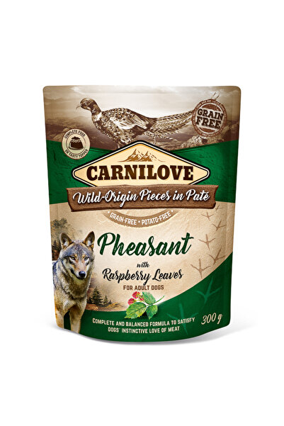 Brit Carnilove Dog Pouch Paté Pheasant with Raspberry Leaves 300 g