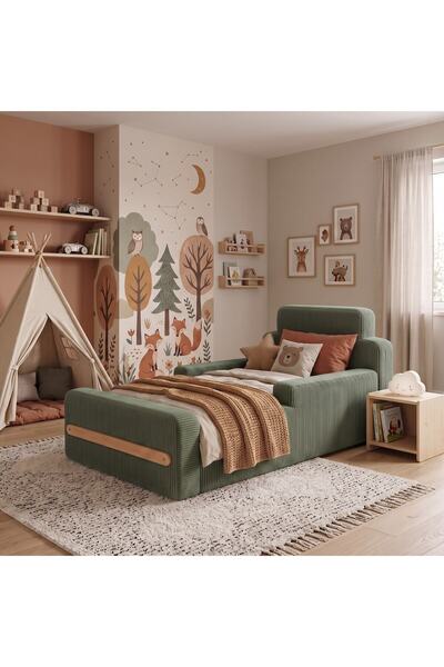 DECHOME Çocuk Sünger Yatak 190x110 cm | 3–13 Yaş | 28 DNS Orijinal Sünger | Y...