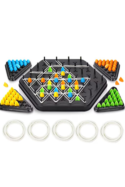 OEM Geometric Construction Game, 84 Pieces, 50 Bands