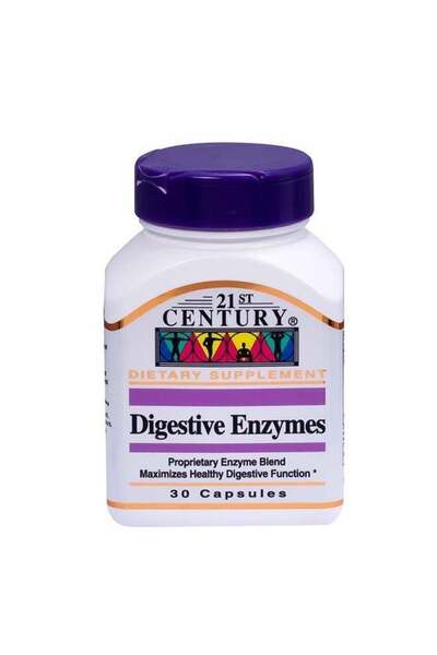 21st Century HealthCare Digestive Enzymes 30 Capsules