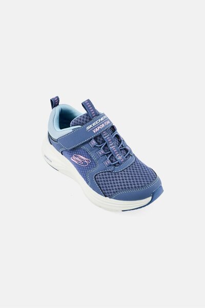 SKECHERS Kids Boy Vapor Foam Velcro Closure Outdoor Shoes, Slate Blue