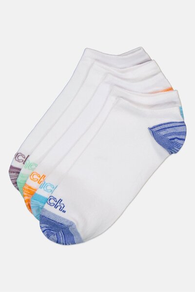 BENCH Men 5 Pairs Brand Logo Ankle Socks, White