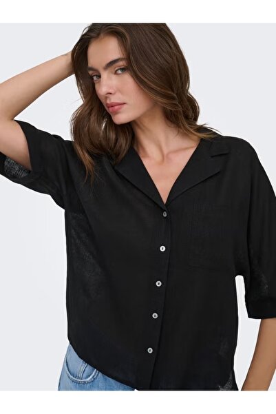 ONLY Onlyonlbruxelles Ss Linen Bl Ženska lanena košulja 15314215