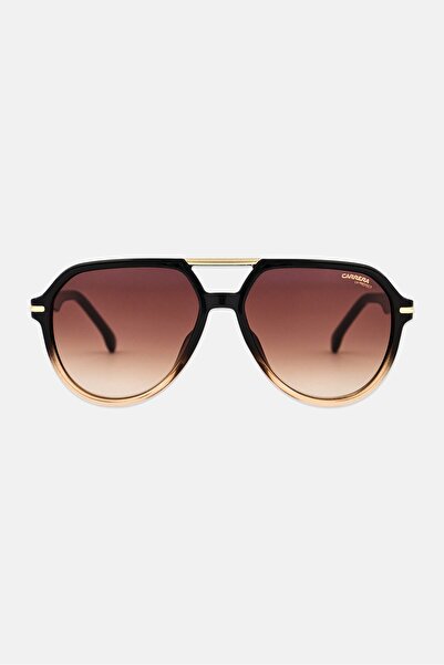 Carrera Men 206369YQL58HA 315 Round Sunglasses, Black