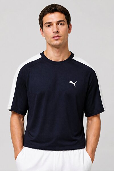 Puma Men Sportswear Fit Short Sleeve Outdoor T-Shirt, Navy