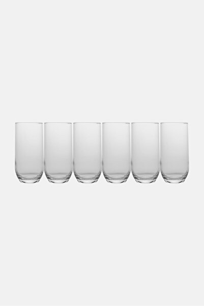 LAV 6 Pieces Highball Sude Glass, Transparent