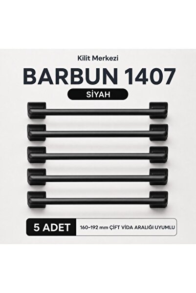 Kilit Merkezi Barbun 1407 5-Piece Furniture Cabinet Handle 160–192 mm Double ...