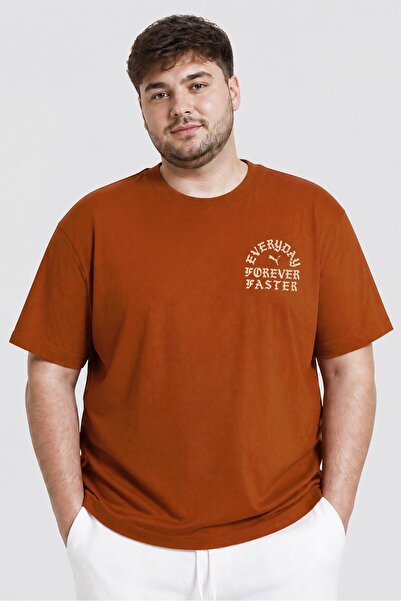 Puma Men Sportswear Fit Short Sleeve Outdoor T-Shirt, Brown