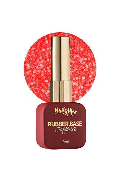 NAILSUP PROFESSIONAL Rubber base NAILSUP Sapphire Flakes 021 10 ml