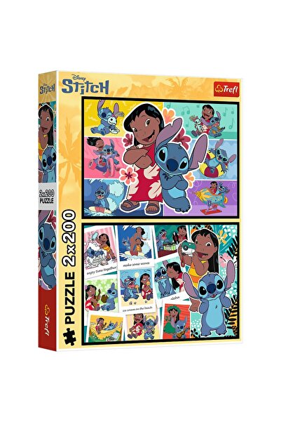 Trefl PUZZLE 2X200 DISNEY LILO SI STITCH VIATA FERICITA