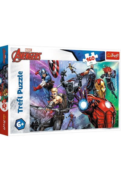 Trefl PUZZLE 160 DISNEY MARVEL EROI IN ACTIUNE RAZBUNATORII