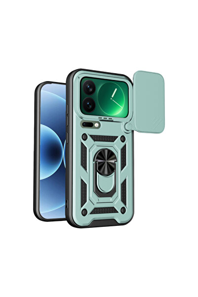 UnDePlus Xiaomi Mi 17 Pro Max Kılıf Kamera Korumalı Zırh Tank Sürgülü Vega Kapak