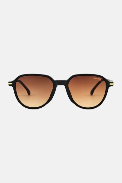 Carrera Men 2076010035486 342 Round Sunglasses, Black