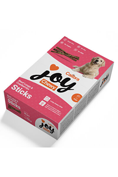 Brit Calibra Joy Dog Chewy Beef Lungs & Cranberries Sticks 700 g