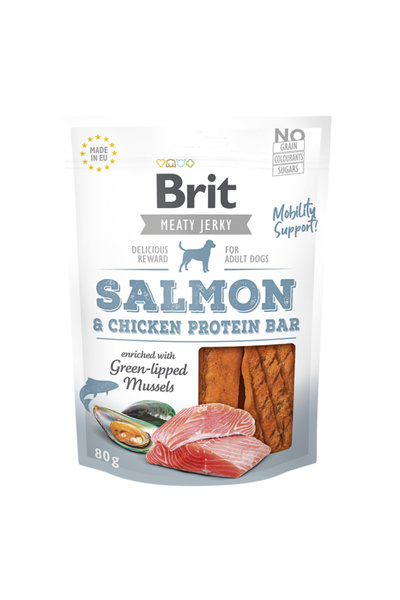 Brit Jerky Salmon Protein Bar 80 g