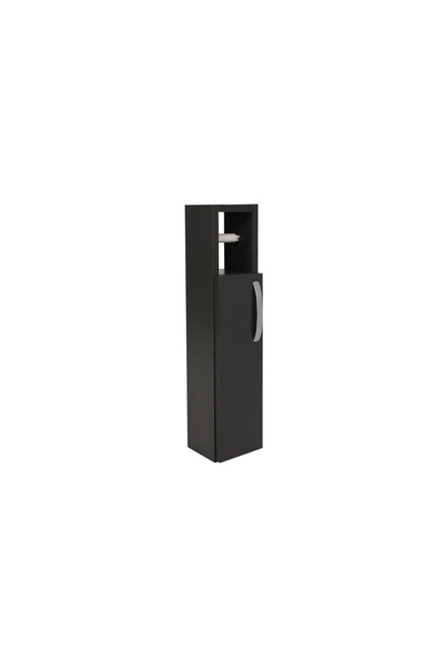 OEM Dulap de baie, PAL melaminat 18mm, 15x12x65 cm, cu rafturi multiple, antr...