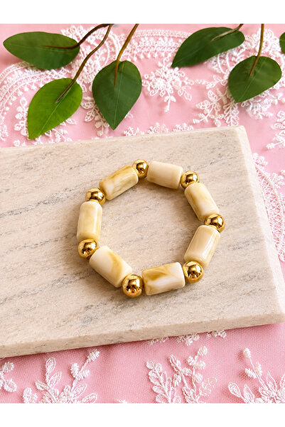 FLAWSOME JEWELRY STORE Elastic Natural Stone Summer Bracelet Handmade Special...