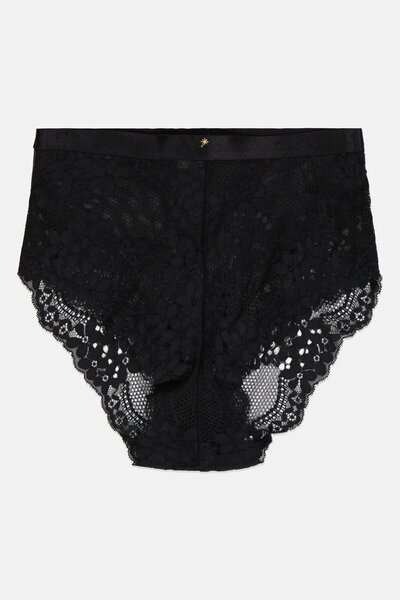 Sinsay Women Textured Pull On Pantie, Black