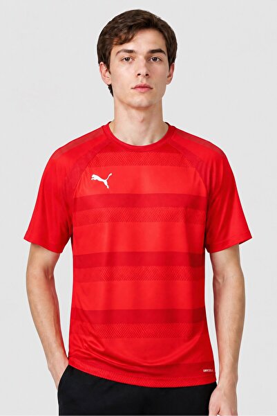 Puma Men Sportswear Fit Short Sleeve Training Jersey, Red