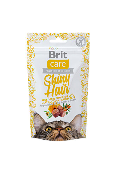 Brit Care Cat SnCk Shiny Hair 50 g