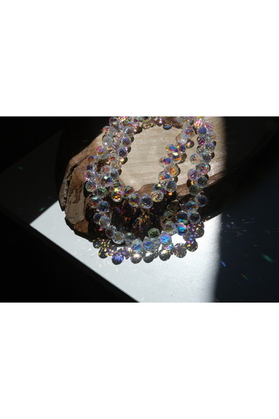 Kanguroom Transparent 10mm Ab Drop Crystal Beads with Color Reflection – Glit...