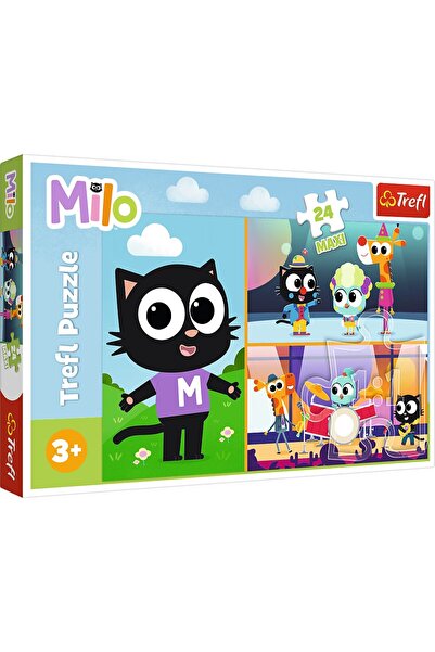 Trefl PUZZLE 24 MAXI PLANETA MILO AVENTURILE MOTANULUI MILO