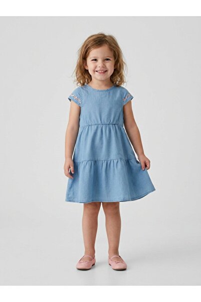 Willow & Whistle Toddlers Girl 2 Pcs Floral Print Dress Set, Multicolor