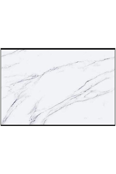 SimpluAcasa Tapet Decorativ Model Marmură Albă cu Nervuri Gri, 60 x 300 cm, p...