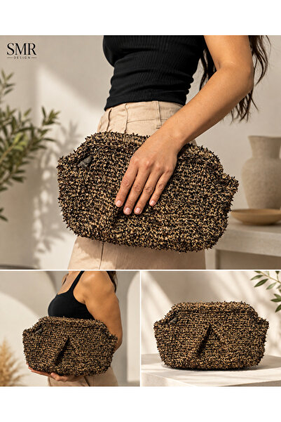 Genel Markalar CLUTCH PÖRTFÖY ÇANTA ÖZEL İŞÇİLİK ABİYE ÇANTA