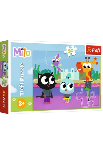 Trefl PUZZLE 30 PLANETA MILO PISICA MILO