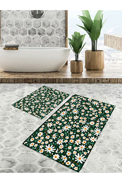 EVSEHOMES Non-Slip Base, Bathroom Mat Set of 2 (40X60 + 60X90 cm)