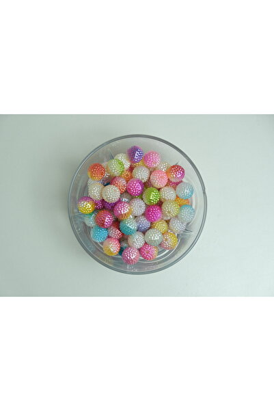 Kanguroom Mărgele asortate neon/pastel, tip mure, 14 mm, 500 gr (Aproximativ ...