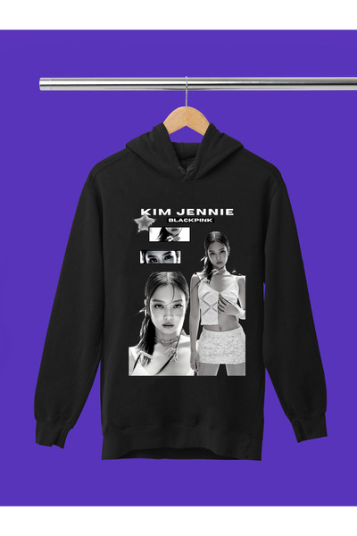 MAGORS Jennie from Blackpink K-Pop Printed 3-Yarn Quality Soft Texture Hooded...