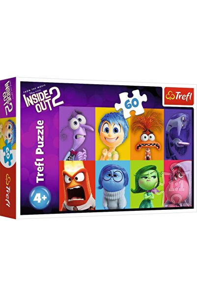 Trefl PUZZLE 60 DISNEY INSIDE OUT 2 EMOTIILE COPIILOR