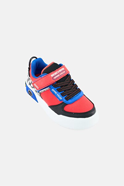 SKECHERS Toddlers Boy Game Court Velcro Closure Outdoor Shoes, Multicolor