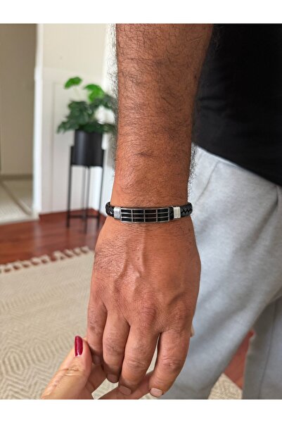 DGK COLLECTİON Wide Plate Men's Bracelet, Steel Parts Are Rust-Proof. 20-21 c...