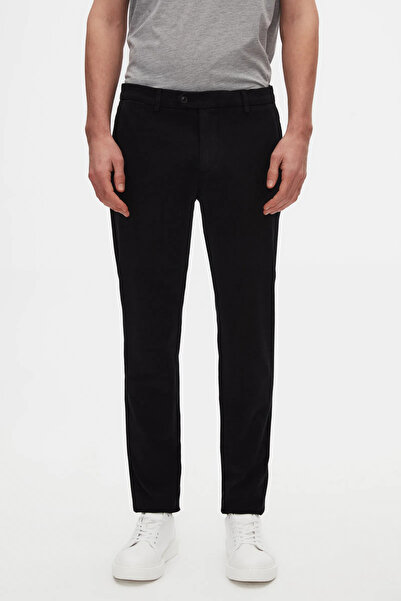 Damat Slim Fit Siyah Gabardin Chino Pantolon