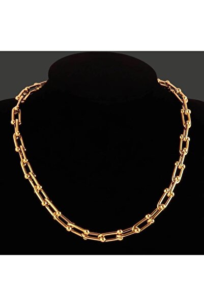 Bozhi Steel Tfny Necklace 60 cm Gold Elegant Gift Complementing Office Style