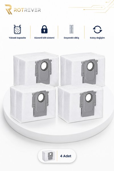 RotRever Roborock S8 / S8+ / S8 Sonic / S8 Pro Ultra Staubbeutel Ersatzteil 4...