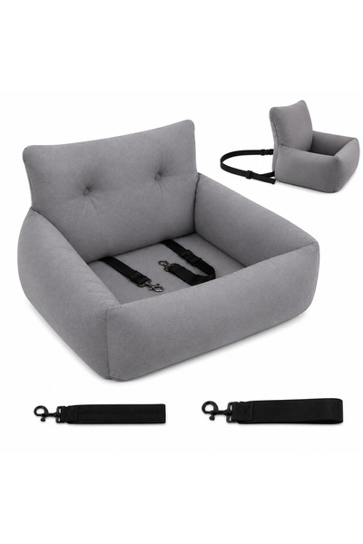 Generic Brand Car seat for dogs and cats, soft cushion, adjustable belts, wat...