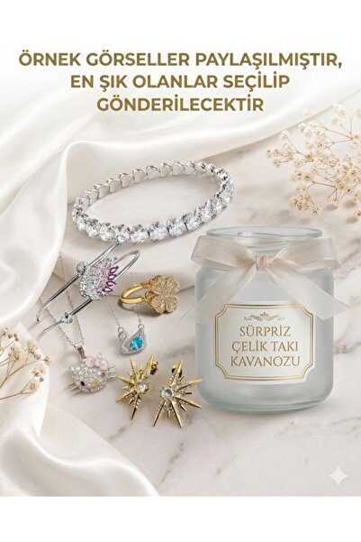 shop SÜRPRİZ ÇELİK TAKI KAVANOZU BÜYÜK BOY (KOLYE-BİLEKLİK-YÜZÜK-KÜPE)