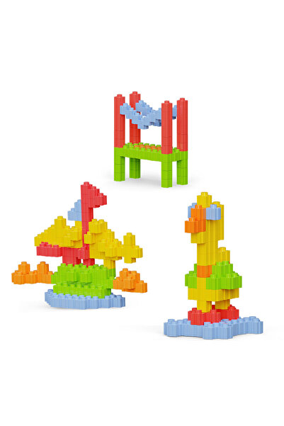 DEDE Tik-Tak Kova 200 Parça Blok Set / Tik-Tak Bucket 200 Piece Block Set