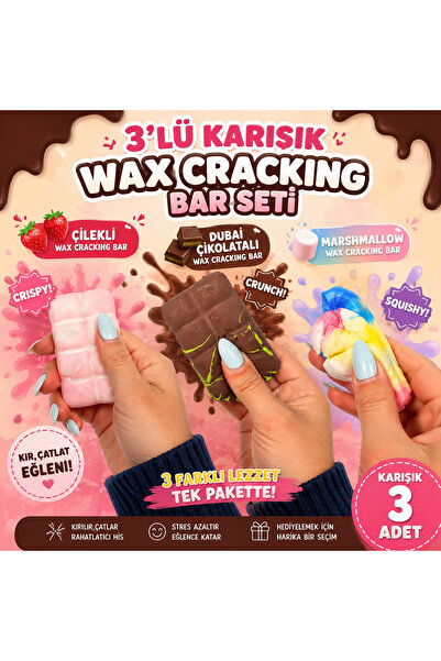 moderniko 3’lü Kırılan Squishy-Kırılan Sukuşi-Çikolata-Çilek-Marshmallaw-Vira...