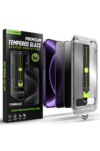 Techsuit Προστατευτική μεμβράνη για iPhone 18 Pro, Αντικραδασμική, ιδιωτικότητας