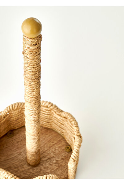 Bella Maison Scallop Kağıt Havluluk Koyu Bej (14x14x33 cm)