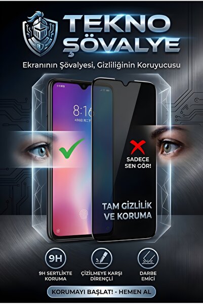 TEKNO ŞÖVALYE SAMSUNG A35 HAYALET EKRAN KORUYUCU KIRILMAZ CAM