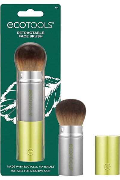 Ecotools Retractable Kabuki Brush for Foundation, Travel-Friendly, and Suitab...
