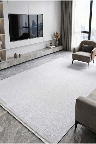 Naar Halı Naar Loya 3014 Gri Modern Bambu Salon Halısı