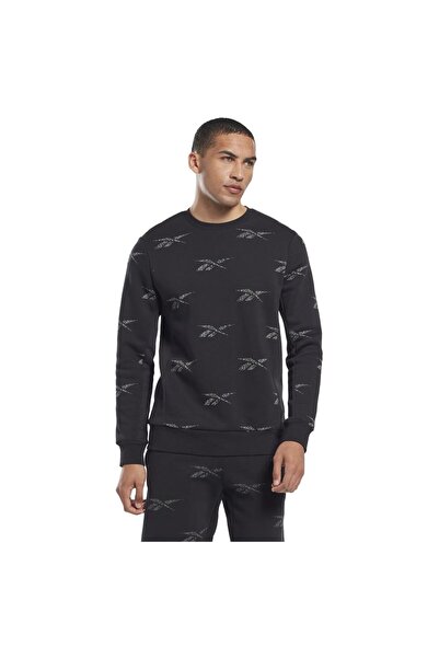 Reebok Ανδρικό Φούτερ Φλις Identity Vector με Στρογγυλή Λαιμόκοψη S